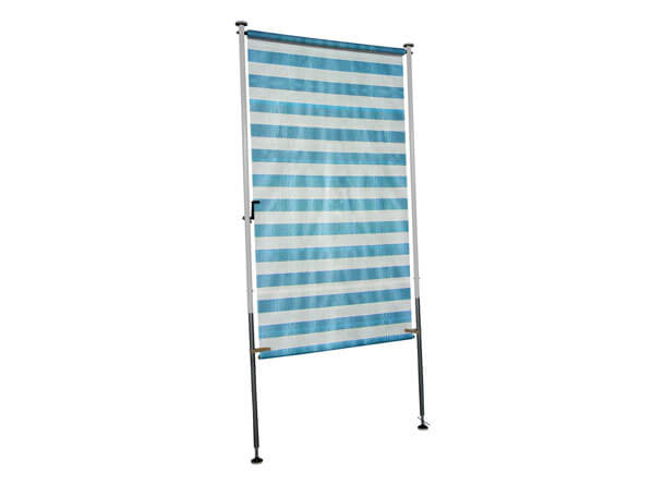 Balkon-Sichtschutz Design Blau-Weiss