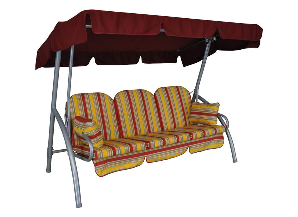 Deluxe Hollywoodschaukel (3 Sitzer) Design Sydney Streifen Hollywoodschaukel Holz Exklusiv ~ Deluxe Hollywoodschaukel (3 Sitzer) Design Sydney Streifen