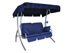 Comfort-Balkon-Schaukel (2-Sitzer) Design Faro blau