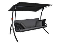 Elegance Style Hollywoodschaukel (3-Sitzer) Design Style grau
