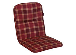 Exklusiv-Sesselpolster niedrig Design Rio bordeaux