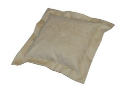Stehsaum Sofakissen Design Microfaser Beige