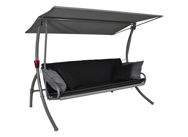 Hollywoodschaukel Elegance beige Style schwarz Hollywoodschaukel Elegance beige Style schwarz