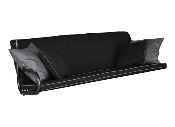 Hollywoodschaukel Auflage Elegance Style schwarz