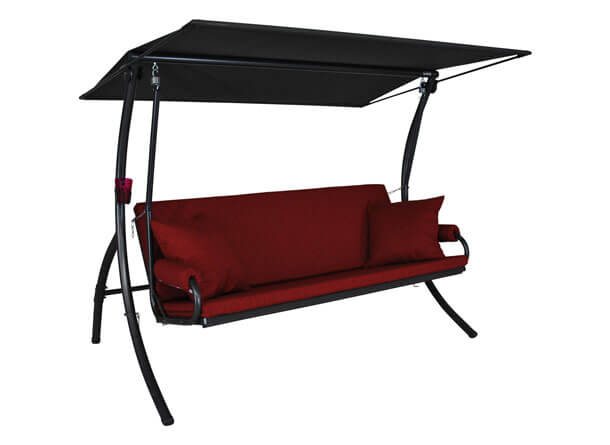 Hollywoodschaukel Elegance Joy bordeaux Konfigurator