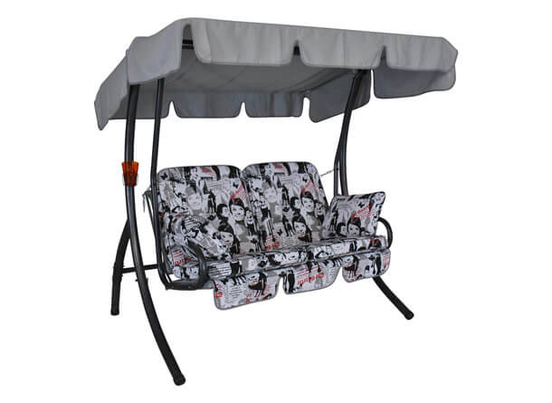 Hollywoodschaukel 2-Sitzer Comfort Audrey granit Konfigurator