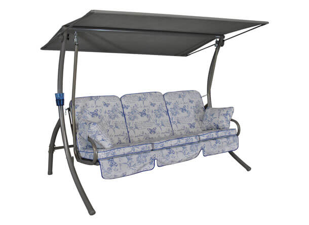 Hollywoodschaukel Primero Schmetterling blau Konfigurator