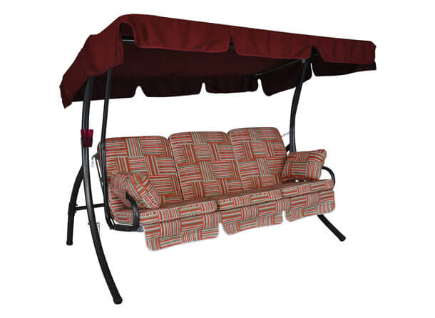 Hollywoodschaukel Comfort Modena rot Konfigurator