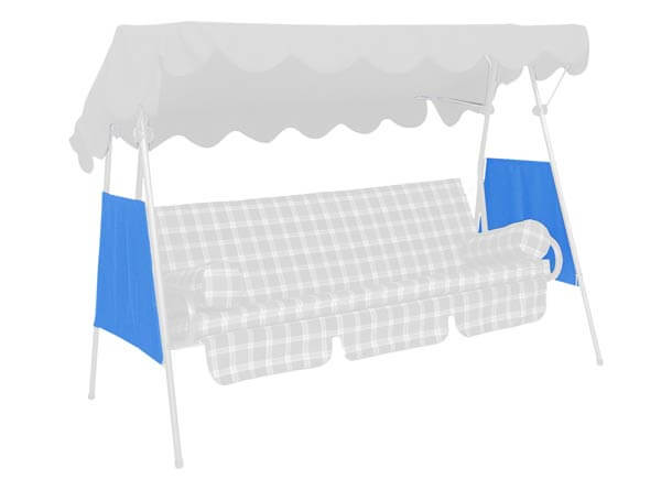 Seitenteile Swingtex hellblau