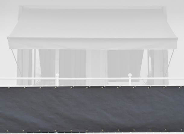 Balkonbespannung Style anthrazit Höhe 75 cm