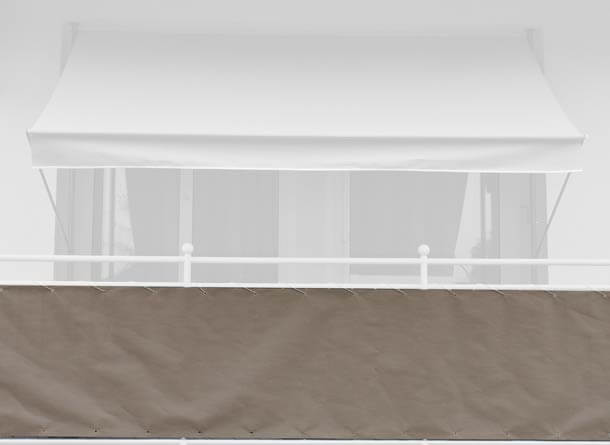 Balkonbespannung Style taupe Höhe 90 cm
