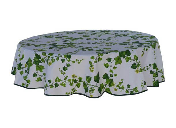 Tischdecke rund 160 cm Efeu