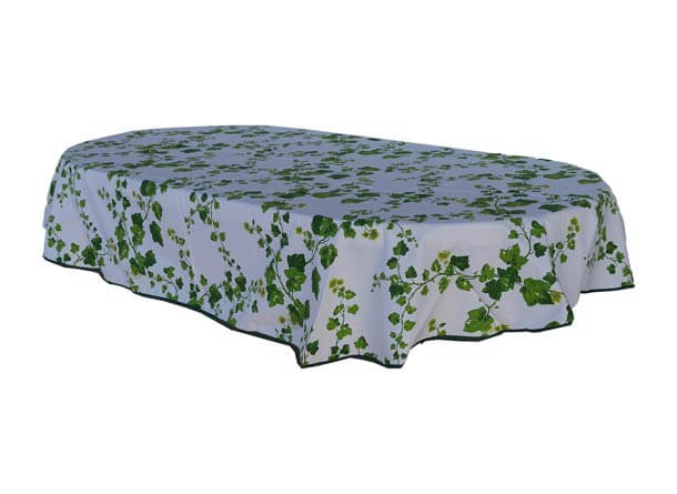 Tischdecke oval 160 x 220 cm Efeu Tischdecke oval 160 x 220 cm Efeu