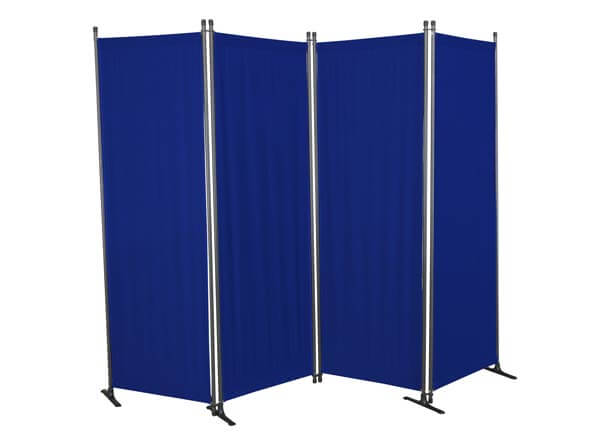 Paravent 4-teilig Swingtex blau