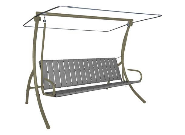 Hollywoodschaukel 3-Sitzer champagner Hollywoodschaukel 3-Sitzer champagner