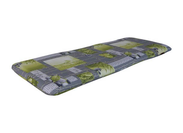Bankauflage 150 cm Bambus grau