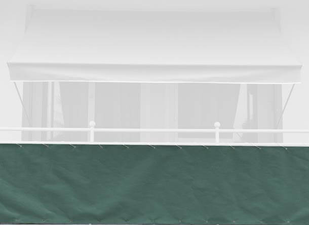 Balkonbespannung Style grün Höhe 75 cm