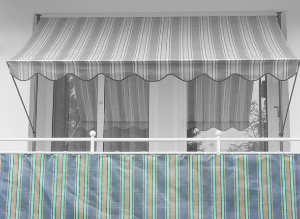 Balkonbespannung Standard Nr. 3300 Höhe 90 cm