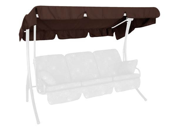Hollywoodschaukel Sonnendach 210 x 145 cm Swingtex braun Hollywoodschaukel Sonnendach 210 x 145 cm Swingtex braun
