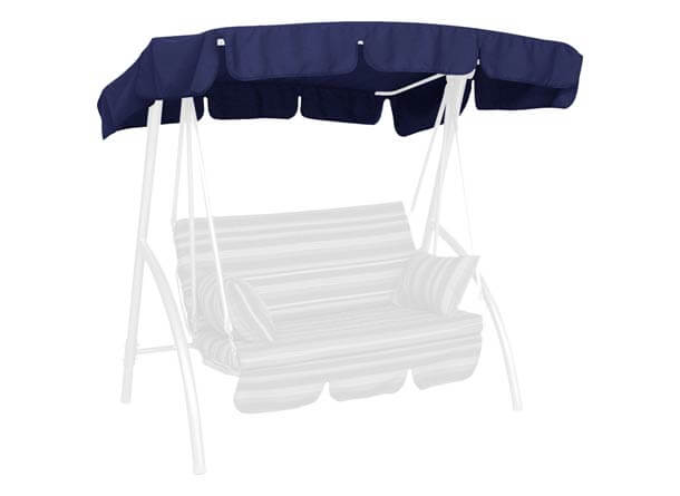 Hollywoodschaukel Sonnendach 160 x 145 cm Swingtex blau
