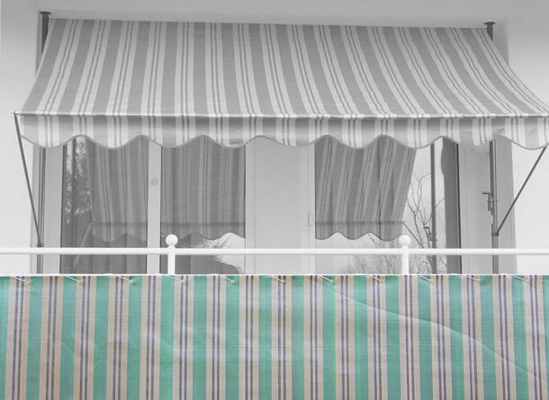 Balkonbespannung Standard Nr. 1900 Höhe 75 cm