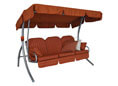 Hollywoodschaukel Ibiza Faro bordeaux