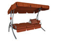 Hollywoodschaukel Ibiza Faro bordeaux