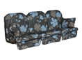 Hollywoodschaukel Auflage Deluxe Lugo blau