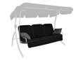 Hollywoodschaukel Auflage Comfort Style schwarz