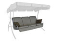 Hollywoodschaukel Auflage Comfort Style beige