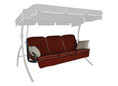 Hollywoodschaukel Auflage Comfort Style terra