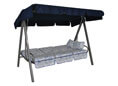 Hollywoodschaukel Select Schmetterling blau