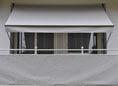 Balkonbespannung Style granit Höhe 75 cm