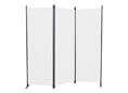 Paravent 3-teilig PE wei&szlig;