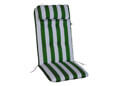 Stuhlauflage für Hochlehner grün-weiß