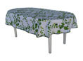 Tischdecke oval 160 x 220 cm Efeu