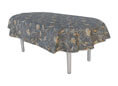 Tischdecke oval 160 x 220 cm Mainz grau