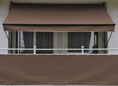 Balkonbespannung Style braun Höhe 90 cm