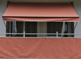 Balkonbespannung Style terracotta Höhe 75 cm