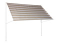 Markisentuch Premium Streifen taupe