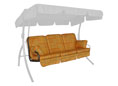 Hollywoodschaukel Auflage Comfort Modena terra
