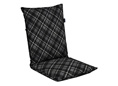 Stuhlauflage niedrig mit Stehsaum Oxford grau