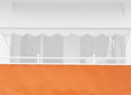 Balkonbespannung Exklusiv uni orange Höhe 90 cm Balkonbespannung Exklusiv uni orange Höhe 90 cm
