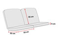 Hollywoodschaukel Auflage 2-Sitzer Comfort Havanna Hollywoodschaukel Auflage 2-Sitzer Comfort Havanna