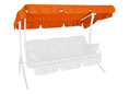 Hollywoodschaukel Sonnendach 210 x 145 cm Swingtex orange