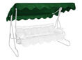 Hollywoodschaukel Sonnendach 210 x 145 cm PE grün Hollywoodschaukel Sonnendach 210 x 145 cm PE grün