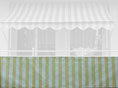 Balkonbespannung Standard gelb-weiß Höhe 75 cm