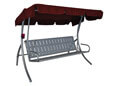 Hollywoodschaukel Trend Korfu rot
