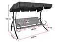 Hollywoodschaukel Comfort Modena rot Hollywoodschaukel Comfort Modena rot