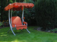 Hollywoodschaukel 1-Sitzer uni Terracotta